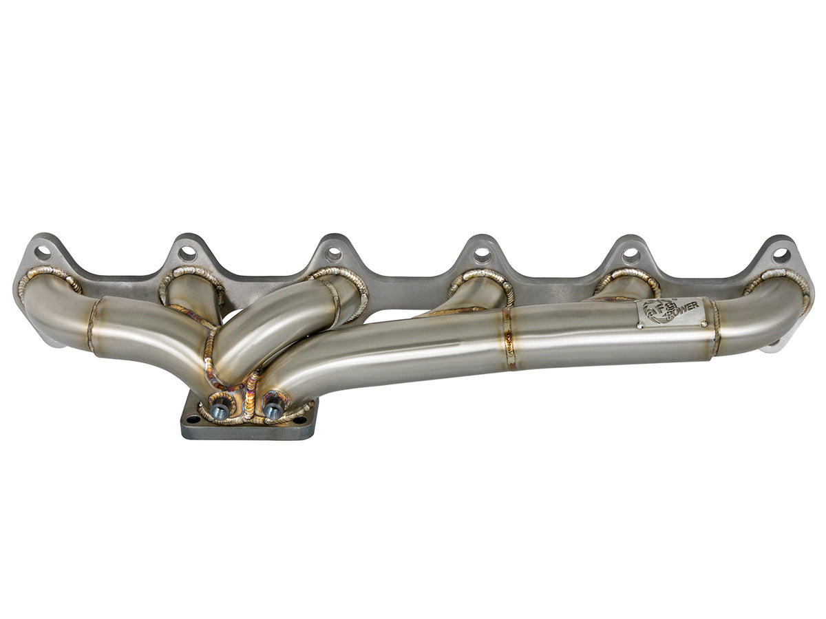 aFe Twisted Steel 304 Stainless Steel Header w/ T3 Turbo Flange