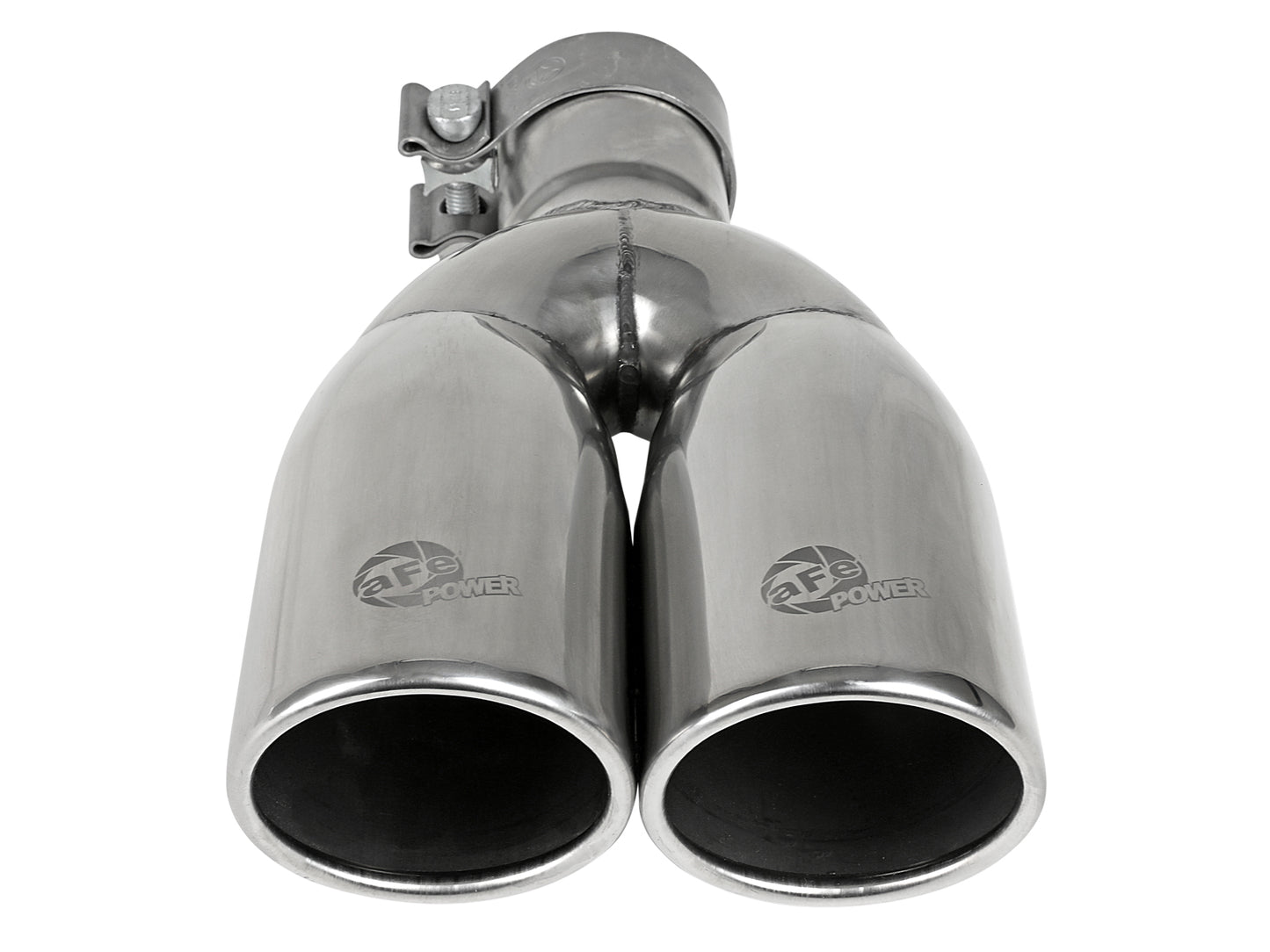 aFe MACH Force-Xp 304 Stainless Steel Clamp-on Exhaust Tip Polished - 49T25374-P12