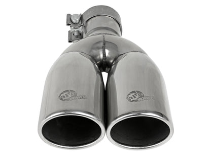 aFe MACH Force-Xp 304 Stainless Steel Clamp-on Exhaust Tip Polished - 49T25374-P12