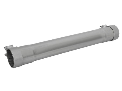 aFe MACH Force-Xp 2-1/2 IN 409 Stainless Steel Muffler Delete Pipe - Outlet Position Center, Overall Length 20 in