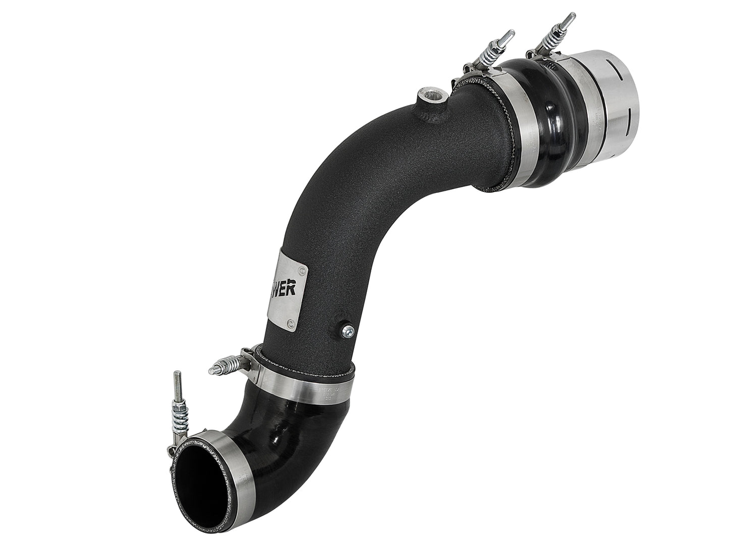 aFe BladeRunner 3 IN Aluminum Cold Charge Pipe Black - Ford 2017-2022 6.7L
