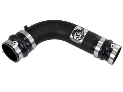 aFe BladeRunner 3-1/2 IN Aluminum Cold Charge Pipe Black - Dodge/Ram 2010-2012 6.7L