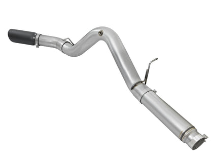 aFe ATLAS 5 IN Aluminized Steel DPF-Back Exhaust System w/Black Tip - Chevy/GMC 2016 6.6L