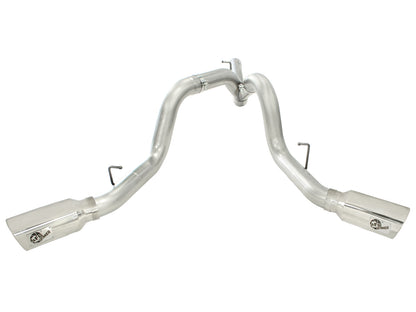 aFe ATLAS 4 IN Aluminized Steel DPF-Back Exhaust System w/Polished Tip - Chevy/GMC 2011-2016 6.6L