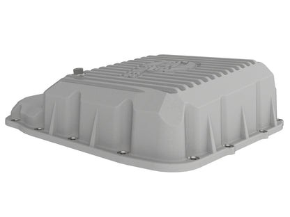 aFe Street Series Transmission Pan Raw w/ Machined Fins - Dodge/Ram 2007-2012 6.7L