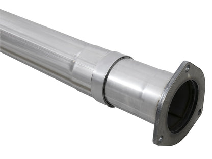 aFe Rebel XD Series 4 IN 409 Stainless Steel DPF-Back Exhaust w/Dual Polished Tips - Ford 2015-2016 6.7L