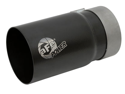 aFe MACH Force-Xp Stainless Steel Clamp-on Exhaust Tip Black Right Side Exit