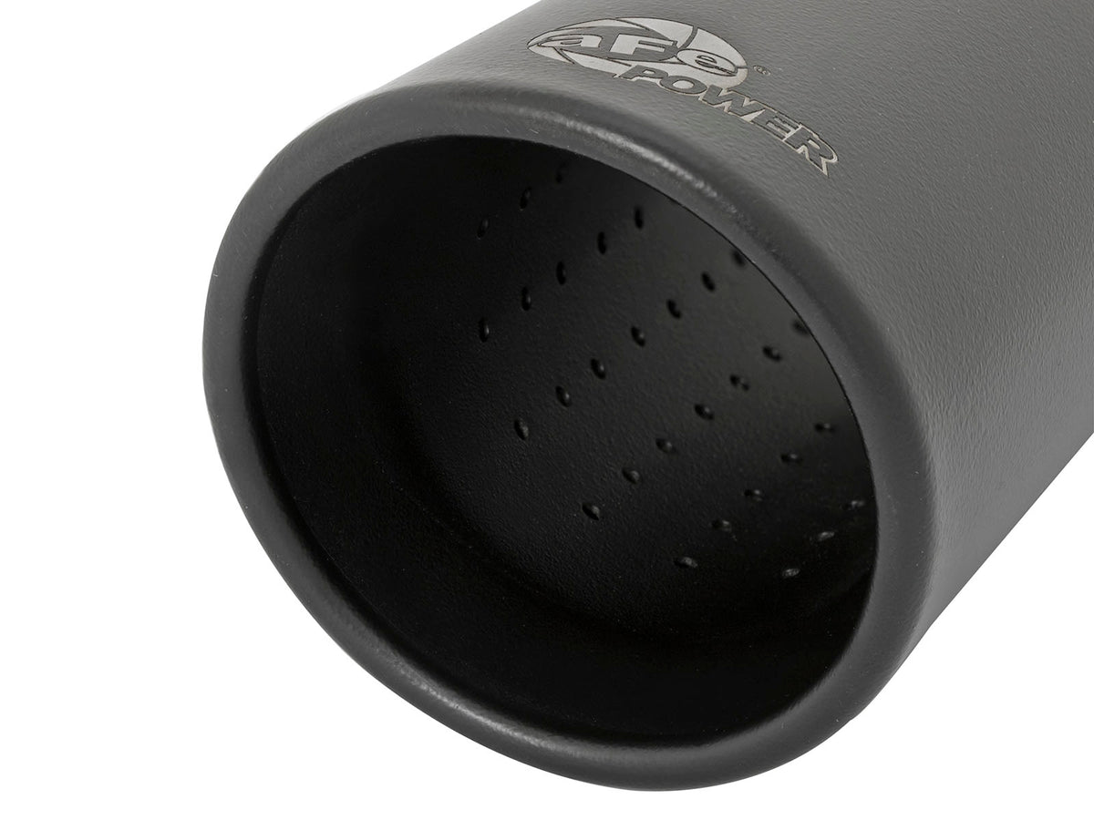 aFe MACH Force-Xp 409 Stainless Steel Clamp-on Exhaust Tip Black Rear Exit