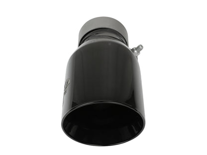 aFe MACH Force-Xp 304 Stainless Steel Clamp-on Exhaust Tip Black - 49T30454-B093