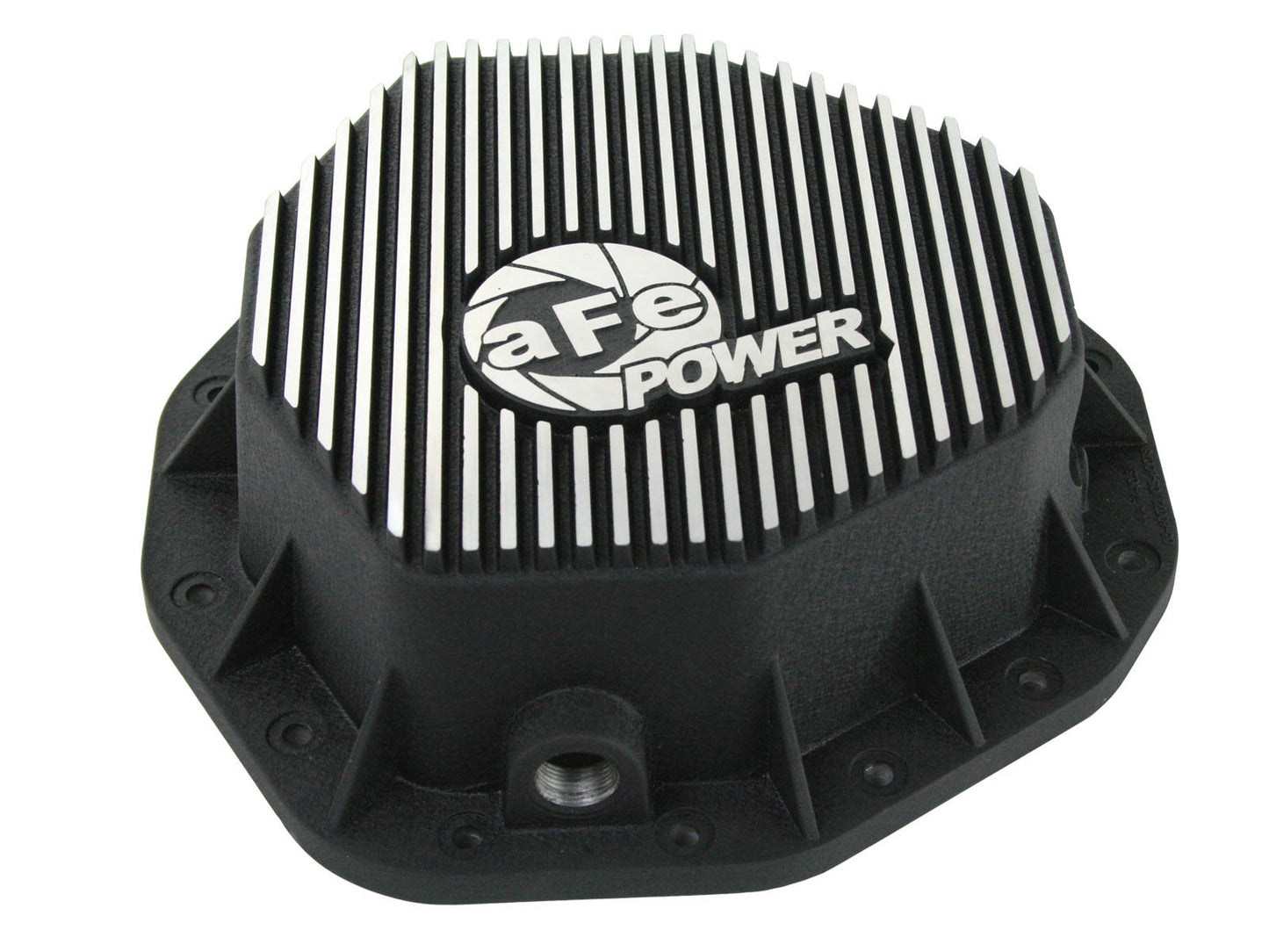 aFe Pro Series Rear Differential Cover Kit Black w/ Machined Fins & Gear Oil