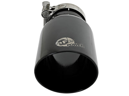 aFe MACH Force-Xp 304 Stainless Steel Clamp-on Exhaust Tip Black - 49T25354-B07