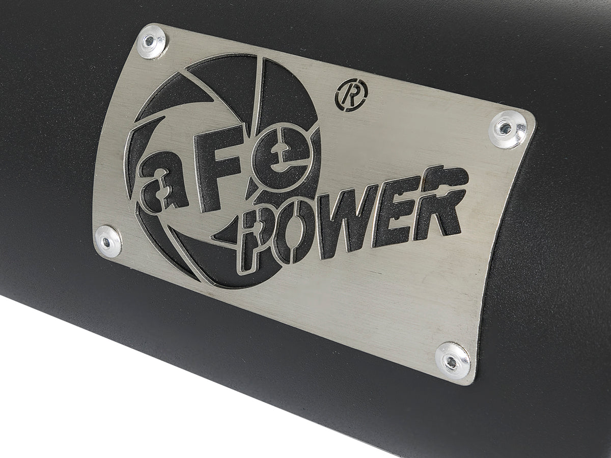 aFe MACH Force-Xp 409 Stainless Steel Clamp-on Exhaust Tip Black - 49T35451-B12