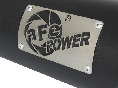 aFe MACH Force-Xp 409 Stainless Steel Clamp-on Exhaust Tip Black - 49T35451-B12