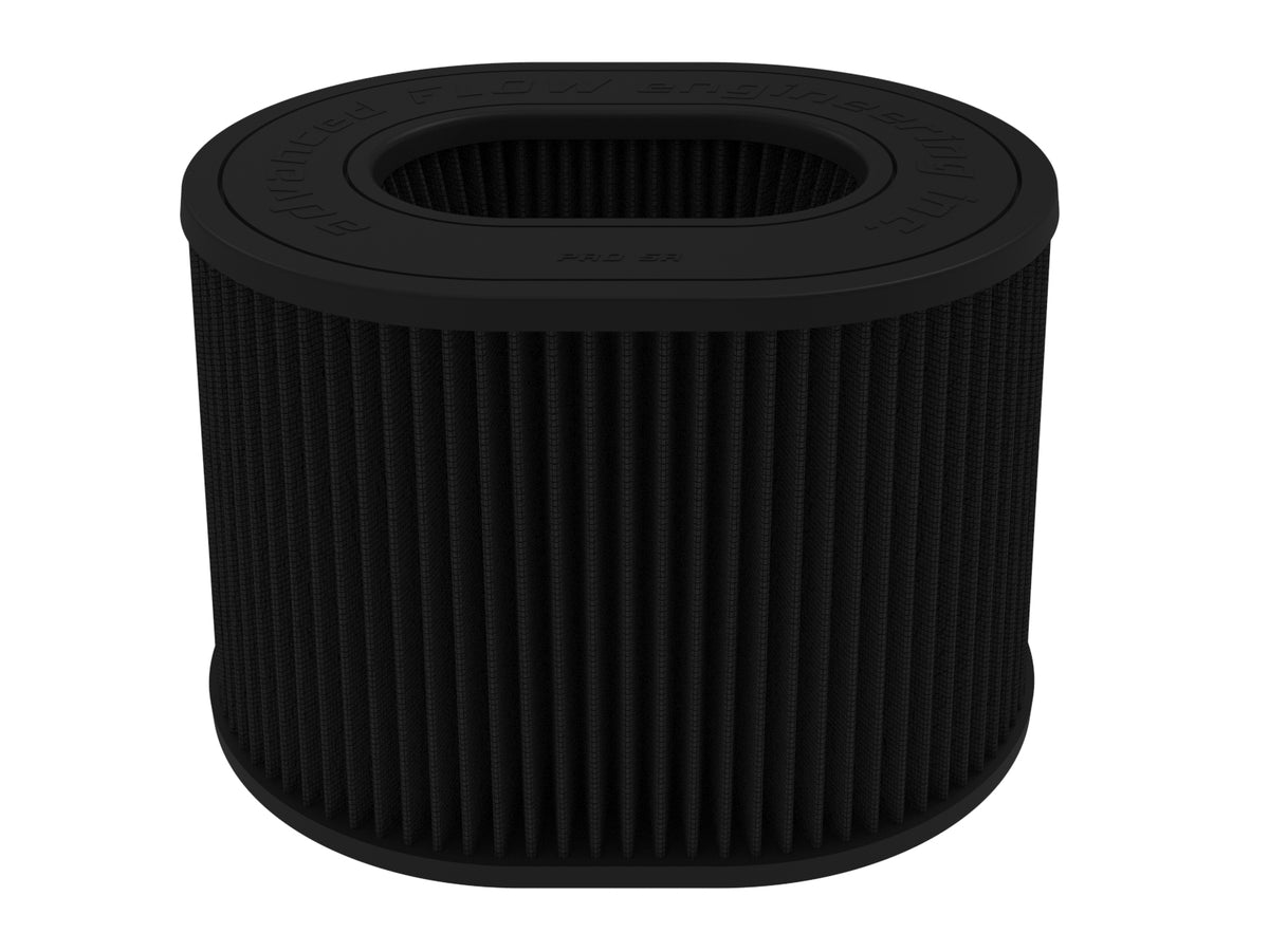 aFe Magnum FORCE Intake Replacement Air Filter w/ Black Pro 5R Media - Flange Inside Diameter 5.5 in, Height 8.00 in
