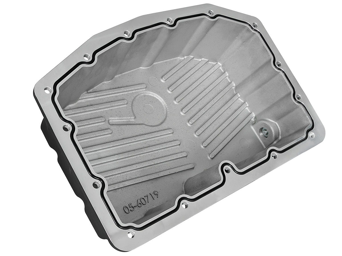 aFe Pro Series Engine Oil Pan Black w/ Machined Fins - Ford 2011-2026 6.7L