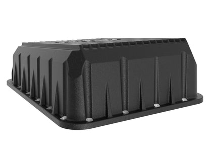 aFe Pro Series Transmission Pan Black w/ Machined Fins - Ram 2013-2024 6.7L