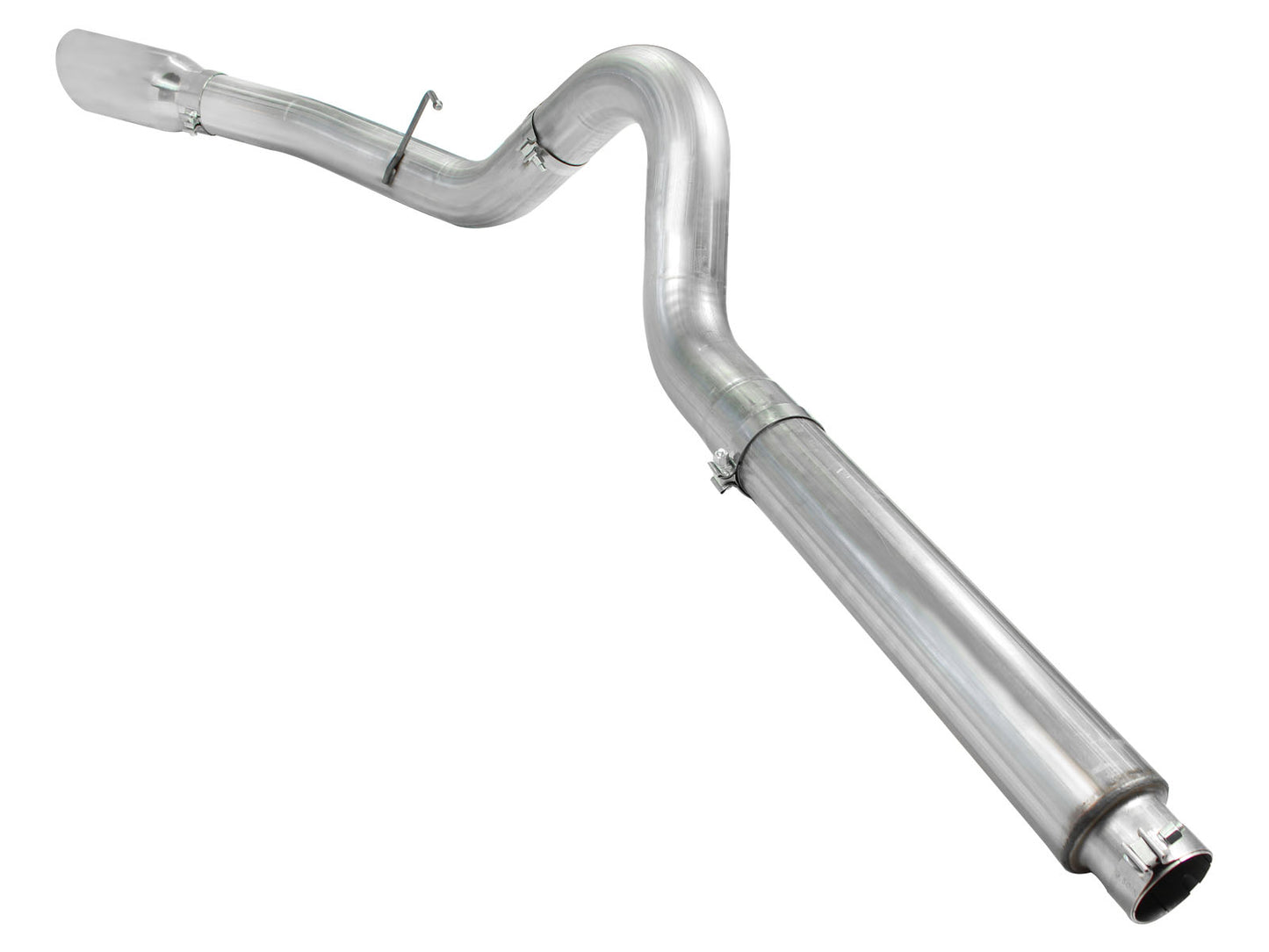 aFe ATLAS 5 IN Aluminized Steel DPF-Back Exhaust System w/Polished Tip - Ford 2008-2010 6.4L