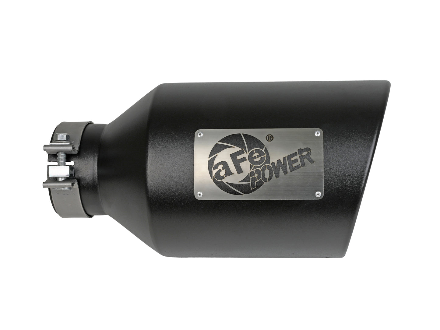 aFe MACH Force-Xp 409 Stainless Steel Clamp-on Exhaust Tip Black - 49T40801-B15