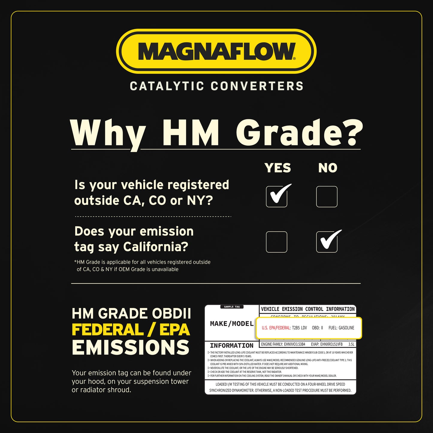 MagnaFlow HM Grade Direct-Fit Catalytic Converter 24438