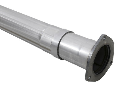 aFe Rebel XD Series 4 IN 409 Stainless Steel DPF-Back Exhaust w/Dual Polished Tips - Ford 2011-2014 6.7L