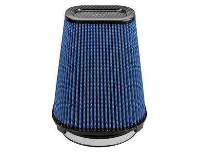 aFe Track Series Intake Replacement Air Filter w/ Pro 5R Media - Carbon Fiber top