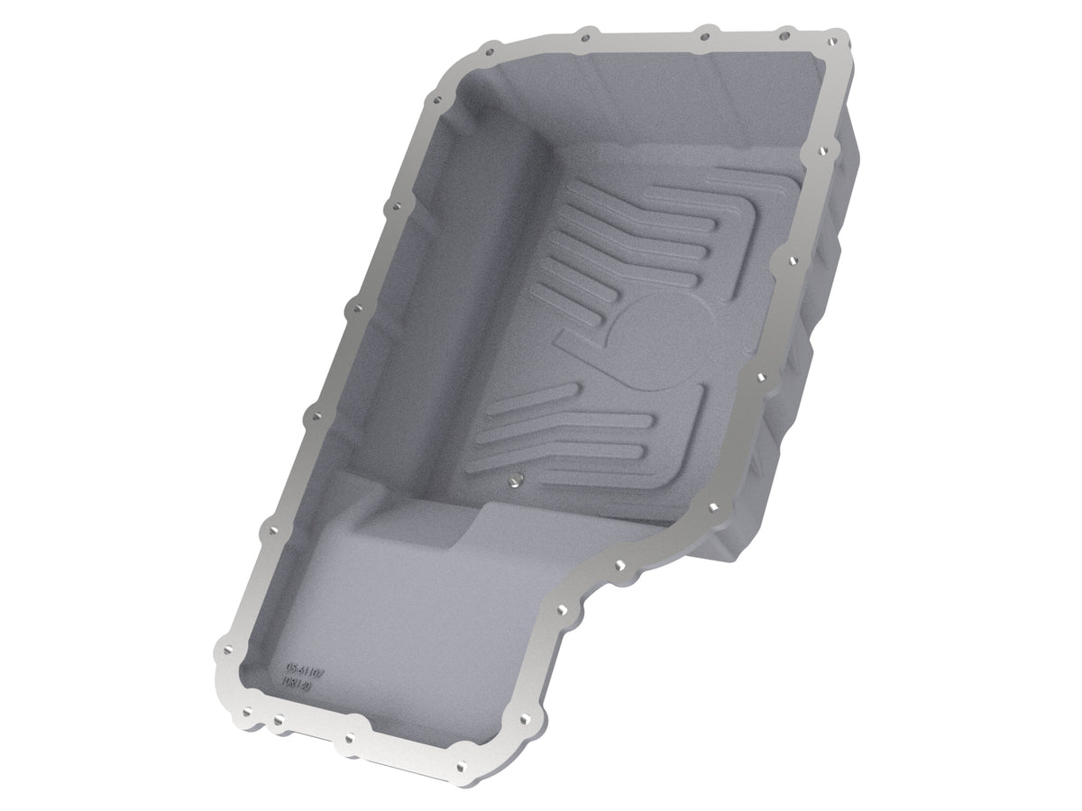aFe Street Series Transmission Pan Raw w/ Machined Fins - Ford 2020-2022