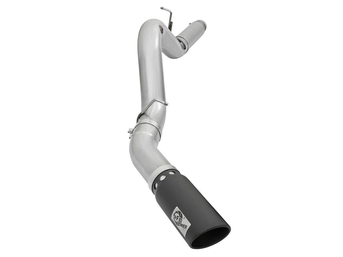 aFe ATLAS 5 IN Aluminized Steel DPF-Back Exhaust System w/Black Tip - Chevy/GMC 2016 6.6L