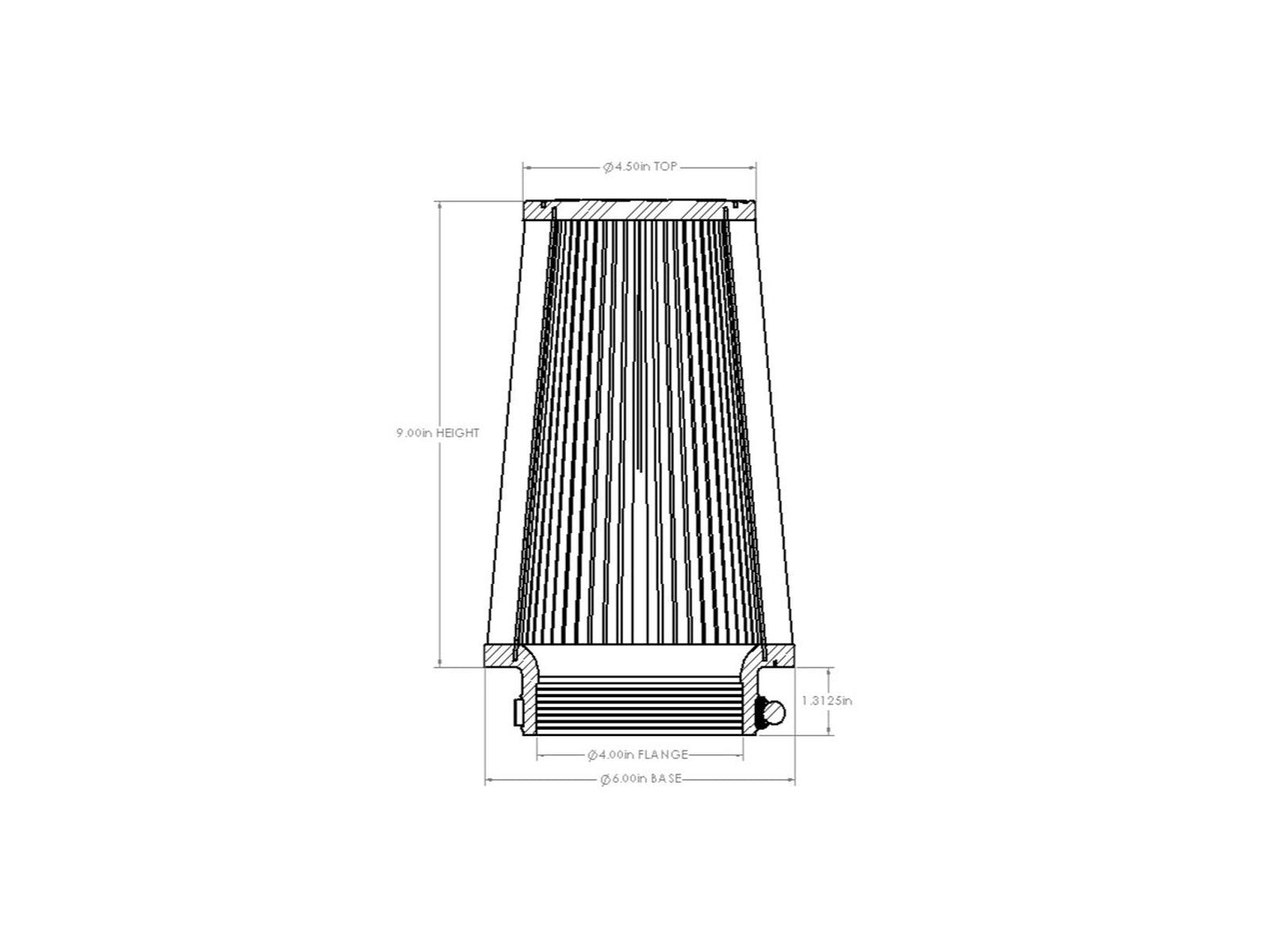 aFe Magnum FORCE Intake Replacement Air Filter w/ D2 Dura-Dry Media - 21-91006V