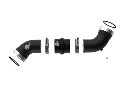 aFe BladeRunner 3-1/2 IN Aluminum Cold Charge Pipe Black - Chevy/GMC 2006-2010 6.6L