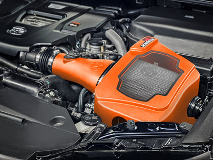 aFe Momentum HD Cold Air Intake System Orange w/ Pro DRY S Filter - 2022-2026 3.3L