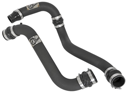 aFe BladeRunner 3 IN Aluminum Hot and Cold Charge Pipe Kit Black - Chevy/GMC 2011-2016 6.6L