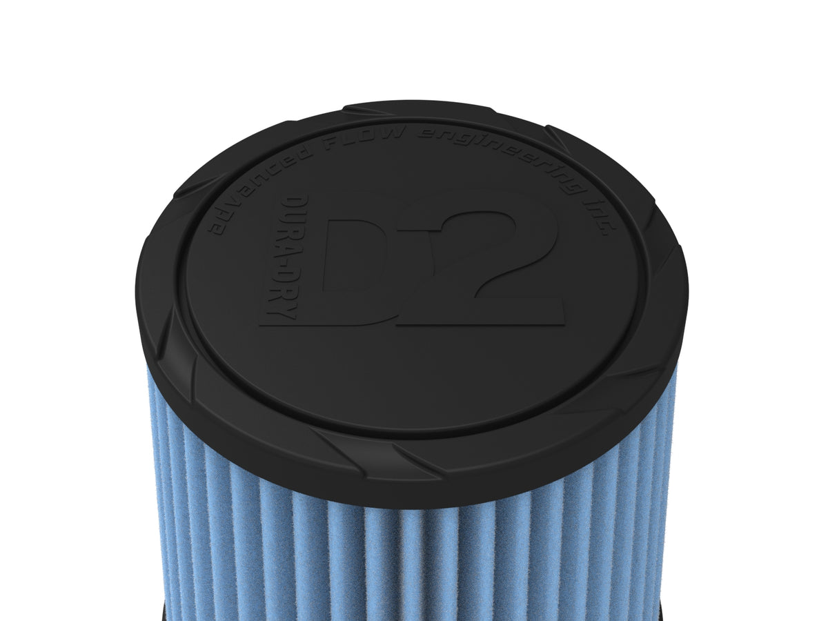 aFe Universal Clamp-On Air Filter w/ D2 Dura-Dry Media - 21-35010V