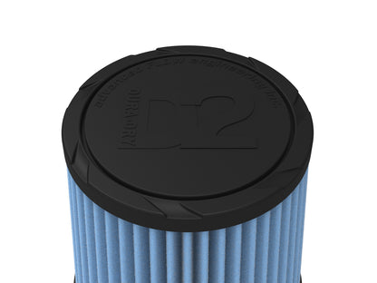 aFe Universal Clamp-On Air Filter w/ D2 Dura-Dry Media - 21-35010V