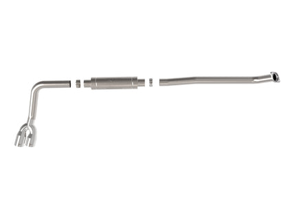 aFe Rebel Series 3 IN 304 Stainless Steel Middle-Side Exit Exhaust System Polished