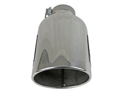 aFe MACH Force-Xp 304 Stainless Steel Clamp-on Exhaust Tip Polished - 49T40801-P15