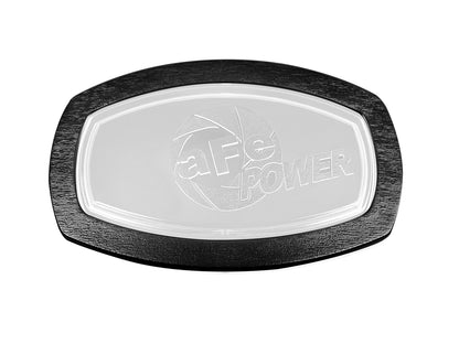aFe Momentum Cold Air Intake System Replacement Sight Window - Oblong Black & Clea