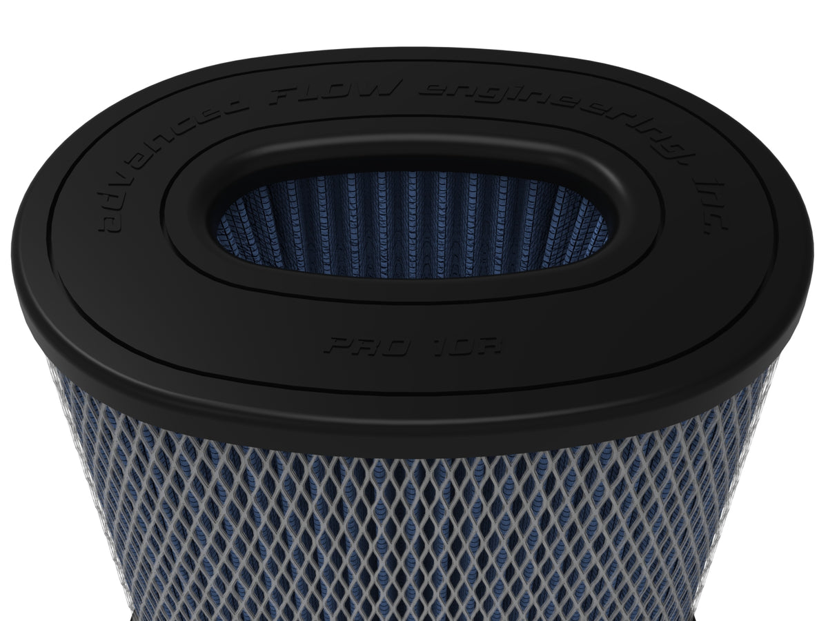 aFe Momentum Intake Replacement Air Filter w/ Pro 10R Media - Flange Inside Diameter 5.50 x 3.50 in, Height 9 in