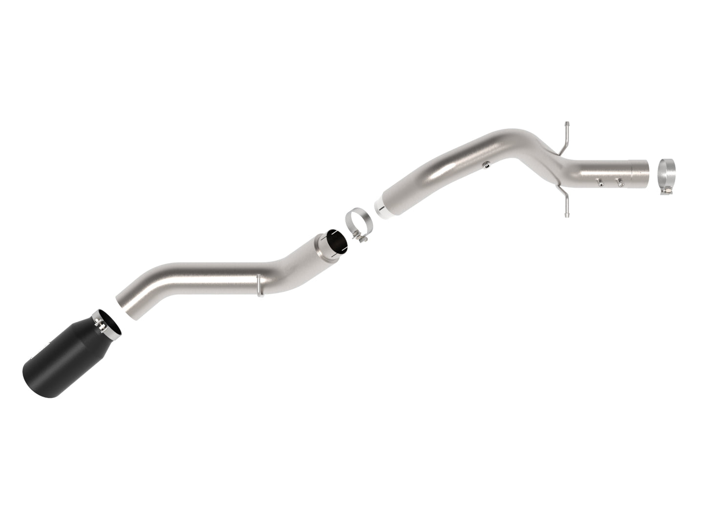 aFe Large Bore-HD 5 IN 409 Stainless Steel DPF-Back Exhaust System w/Black Tip - Chevy/GMC 2024-2026 6.6L