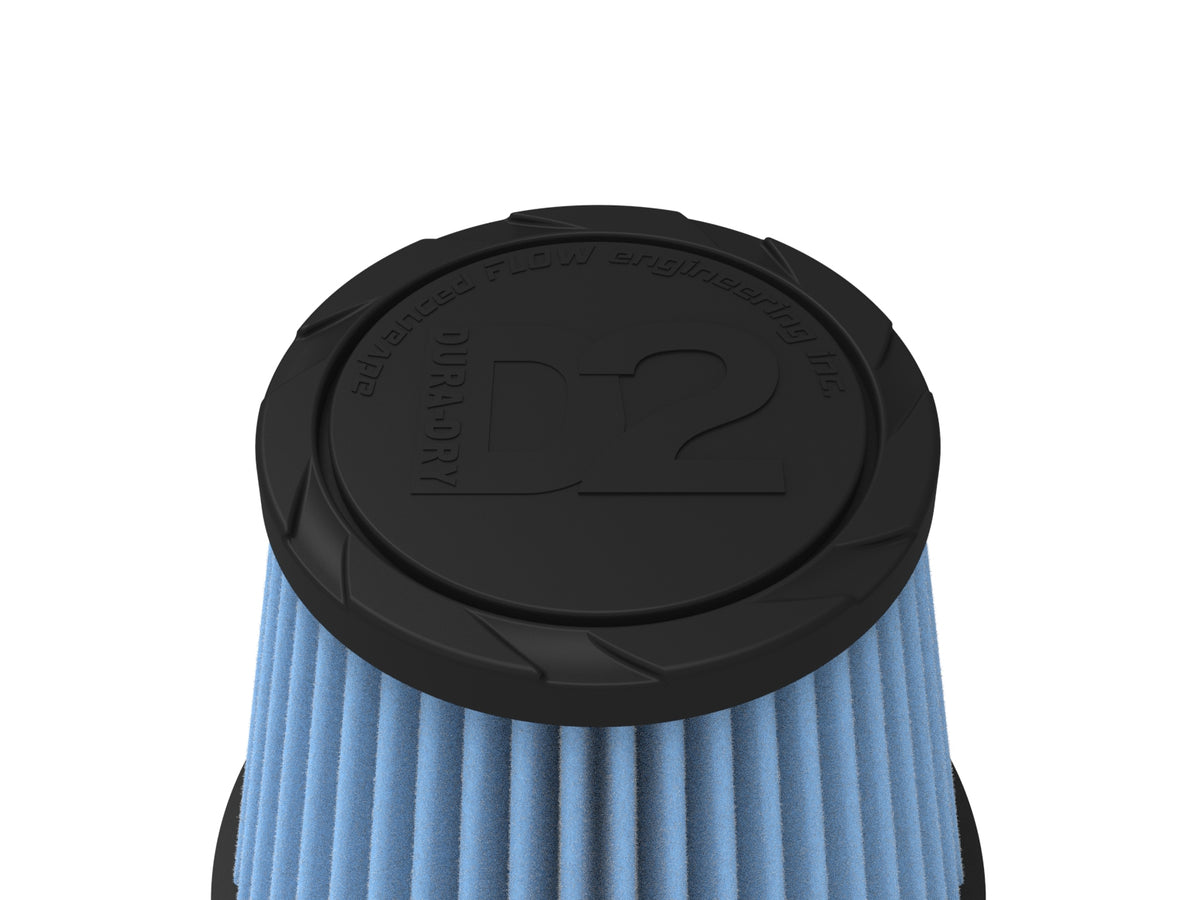 aFe Universal Clamp-On Air Filter w/ D2 Dura-Dry Media - 21-35005V