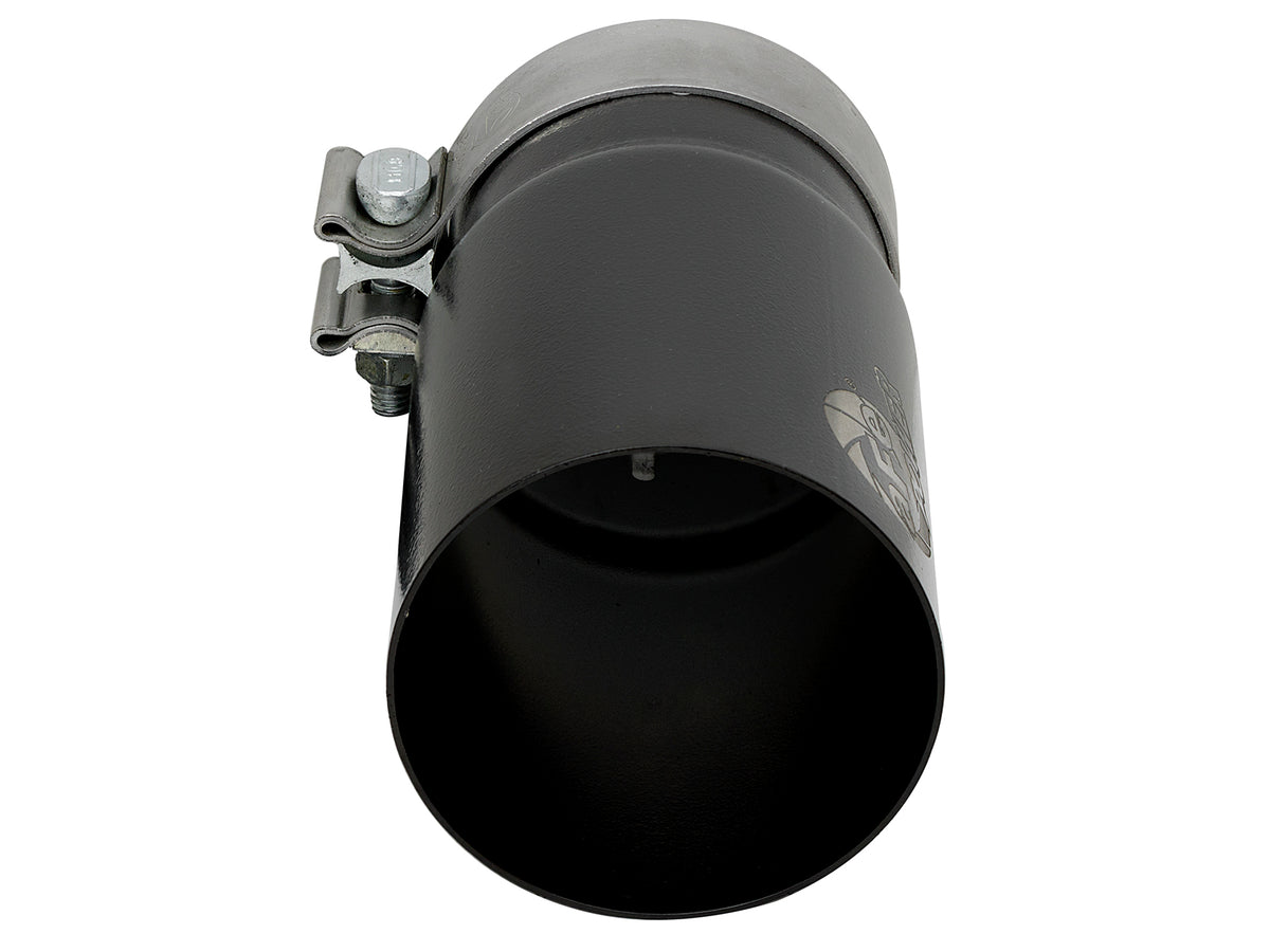 aFe MACH Force-Xp Stainless Steel Clamp-on Exhaust Tip Black Right Side Exit