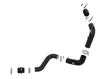 aFe BladeRunner 3 IN Aluminum Hot Charge Pipe Black - Chevy/GMC 2020-2026 6.6L
