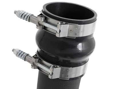 aFe BladeRunner 3 IN & 3-1/2 IN Aluminum Hot and Cold Charge Pipe Kit Black - Dodge 2007-2009 6.7L