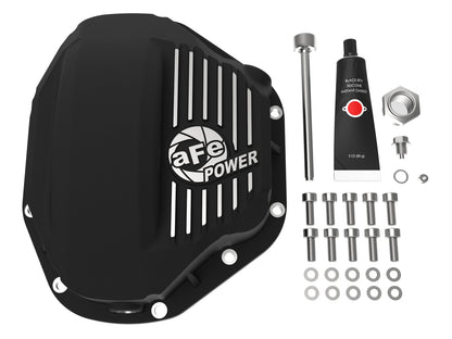 aFe Pro Series Rear Differential Cover Black w/ Machined Fins - Dodge/Ford 1994-2007