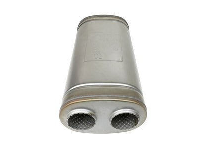 aFe MACH Force-Xp 409 Stainless Steel Muffler - Inlet Inside Diameter 2.5 in, Inlet Type Single