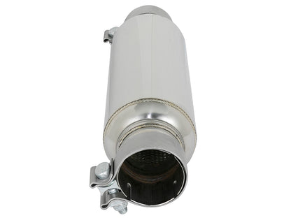 aFe MACH Force-Xp 304 Stainless Steel 2.5 IN Inet/Outlet Resonator 16 IN L