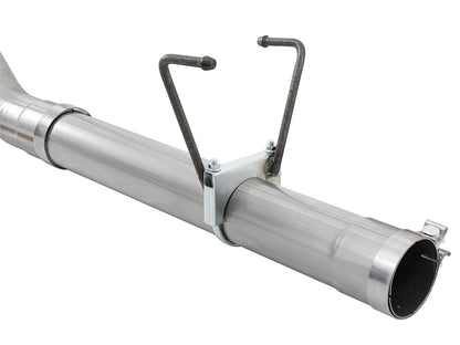 aFe Large Bore-HD 4 IN 409 Stainless Steel DPF-Back Exhaust System w/ Black Tip - Dodge/Ram 2007-2012 6.7L