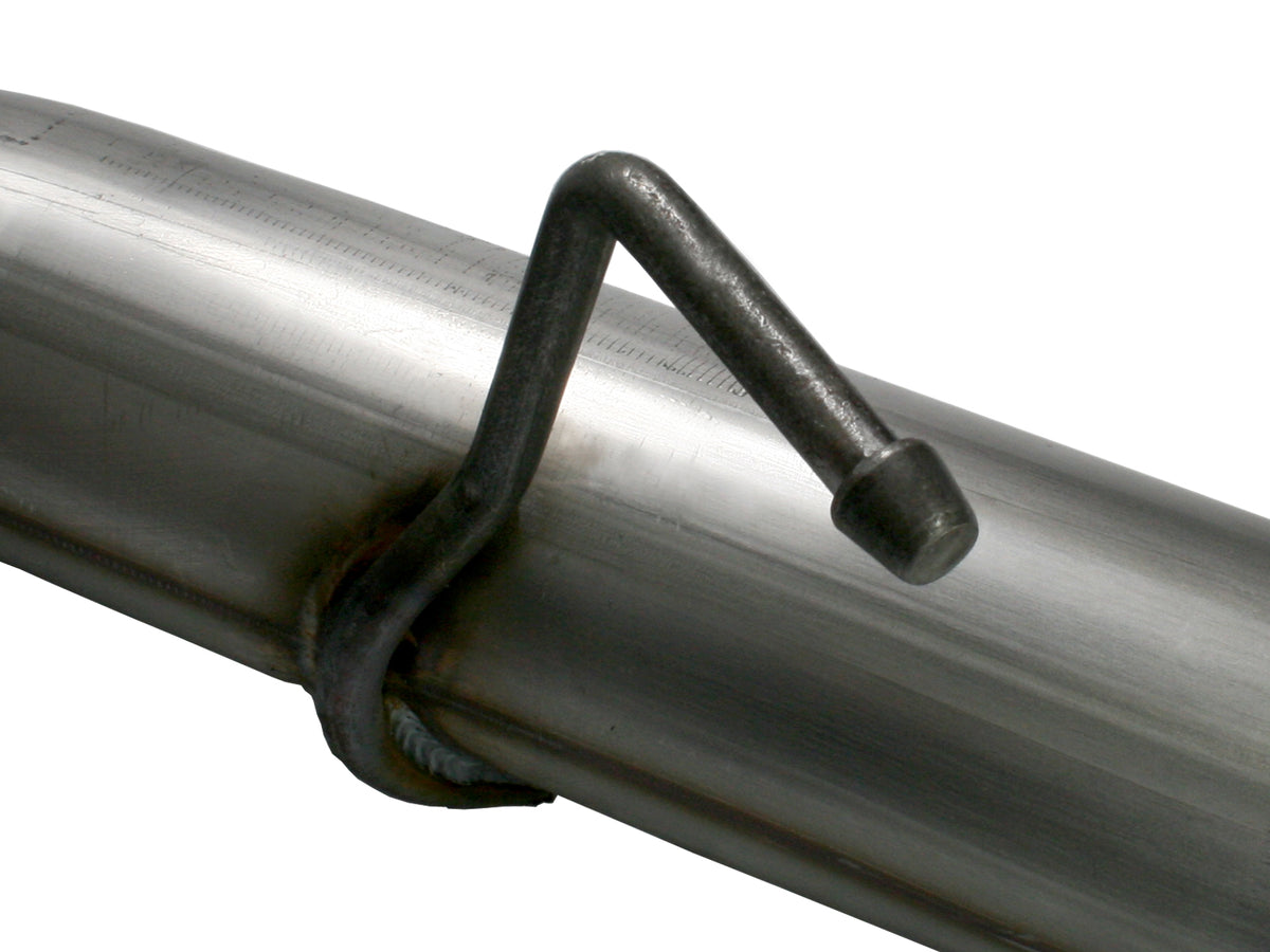 aFe Large Bore-HD 4 IN 409 Stainless Steel DPF-Back Exhaust System - Ford 2008-2010 6.4L