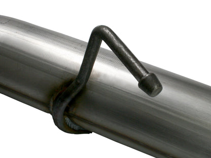 aFe Large Bore-HD 4 IN 409 Stainless Steel DPF-Back Exhaust System - Ford 2008-2010 6.4L