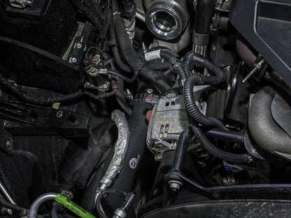 aFe BladeRunner 3 IN Aluminum Hot Charge Pipe Black - Ram 2019-2023 6.7L