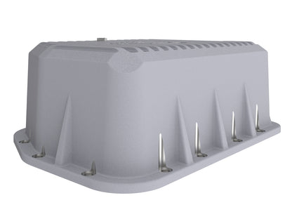 aFe Street Series Transmission Pan Raw w/ Machined Fins - Dodge 1994-2007 5.9L